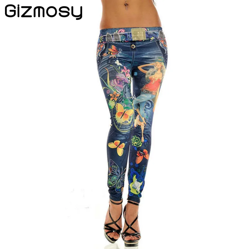 Plus Size Slim New Women Sexy Seamless Imitation Cowboy Pants Printed Leggings Elasticity Fashion Butterfly Girl Pant BN089
Plus Size Slim New Women Sexy Seamless Imitation Cowboy Pants Printed Leggings Elasticity Fashion Butterfly Girl Pant BN089