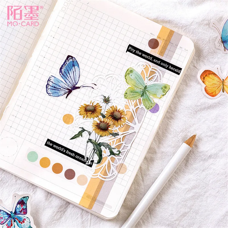45Pcs/set kawaii bookmark style novel cute Butterfly pattern Diary stickers planner office decor school supplies stationery
45Pcs/set kawaii bookmark style novel cute Butterfly pattern Diary stickers planner office decor school supplies stationery