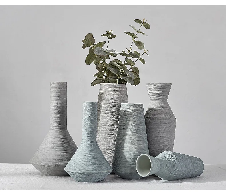 European Fashion Ceramic Flower Vase Porcelain Vases Decoratives