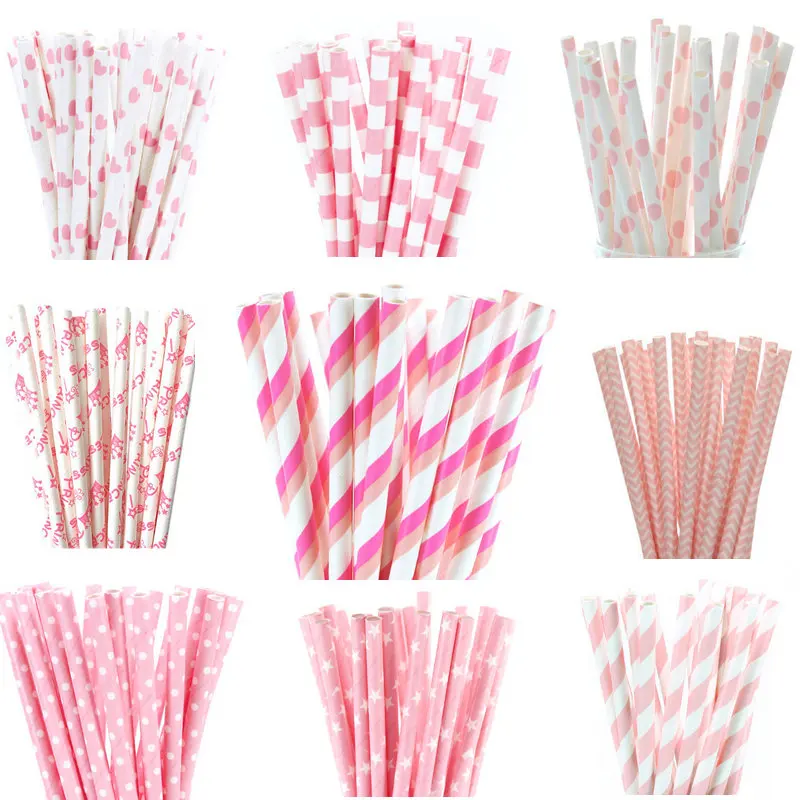 New 25pcs/lot Light Pink Paper Straws For Kids Birthday Party BabyShower Cake Flags Decor Wedding Decorative Party Supplies
New 25pcs/lot Light Pink Paper Straws For Kids Birthday Party BabyShower Cake Flags Decor Wedding Decorative Party Supplies