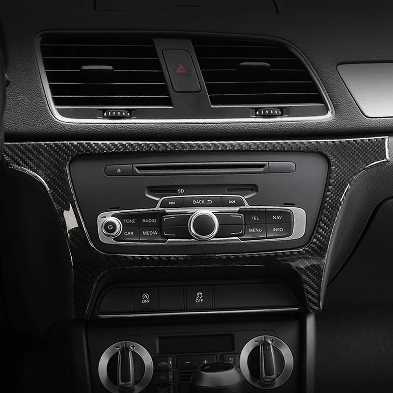 Carbon Fiber car accessories Central Control Panel Decoration Trim Fram Stickers For Audi Q3 2013-2017 car styling
Carbon Fiber car accessories Central Control Panel Decoration Trim Fram Stickers For Audi Q3 2013-2017 car styling