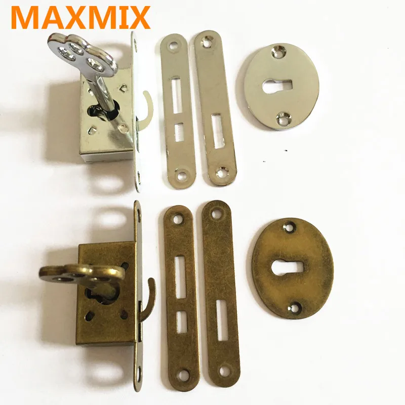 MAXMIX 1PCS Classical lock Restore ancient ways small l Box lock Antique furniture counter Drawer ock With key
MAXMIX 1PCS Classical lock Restore ancient ways small l Box lock Antique furniture counter Drawer ock With key
