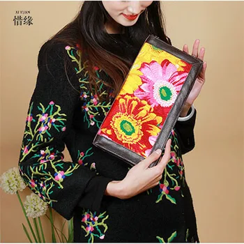 XIYUAN BRAND fashion and New arrival Original Design of Ethnic Embroidered female clutch hand bag floral daisy Messenger bag
XIYUAN BRAND fashion and New arrival Original Design of Ethnic Embroidered female clutch hand bag floral daisy Messenger bag