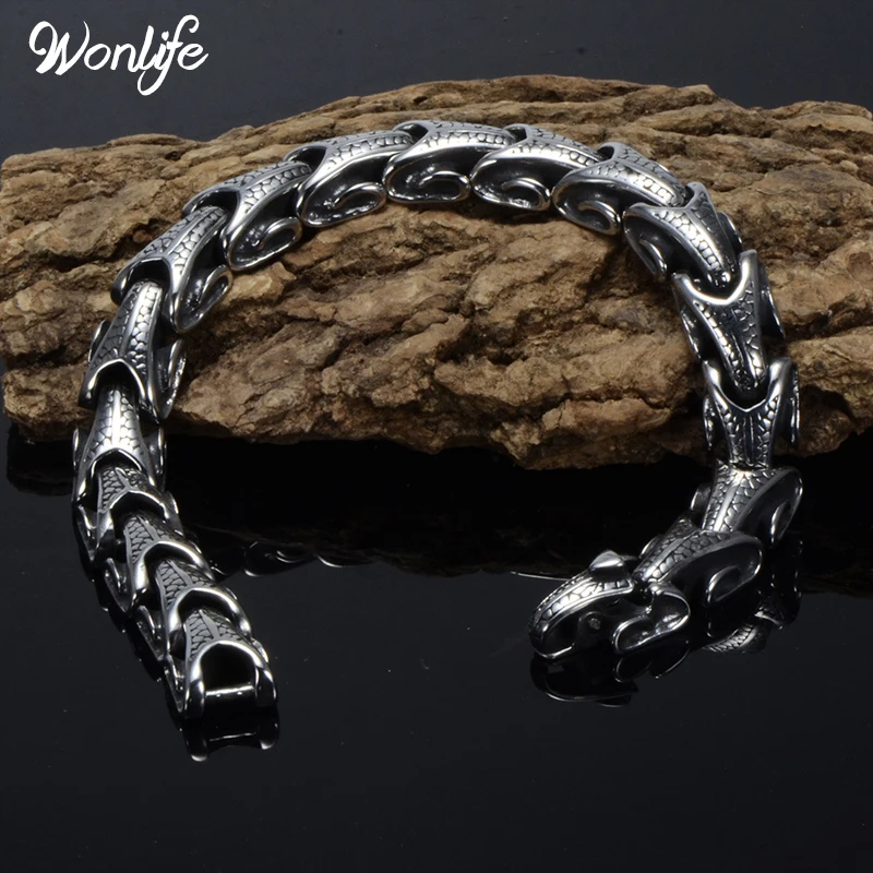 Cool Stainless Steel Dragon Grain Bracelets Men New Arrival Personality Keel Mens Bracelets & Bangles For Man Jewelry
Cool Stainless Steel Dragon Grain Bracelets Men New Arrival Personality Keel Mens Bracelets & Bangles For Man Jewelry