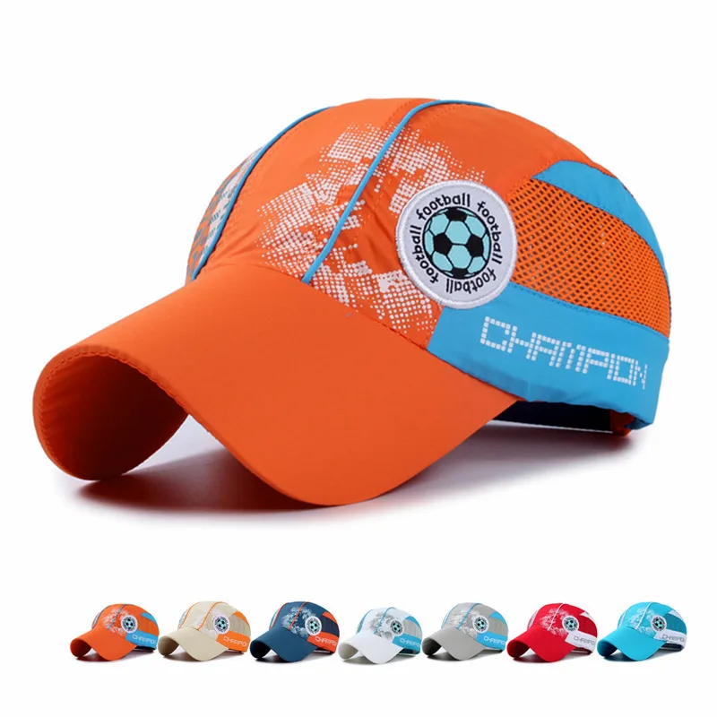 New Summer Quick Dry Kids Mesh Cap Boys Girls Football Embroidery Mesh Baseball Caps Outdoor Sun Hat For Children 5-12 Years Old
New Summer Quick Dry Kids Mesh Cap Boys Girls Football Embroidery Mesh Baseball Caps Outdoor Sun Hat For Children 5-12 Years Old