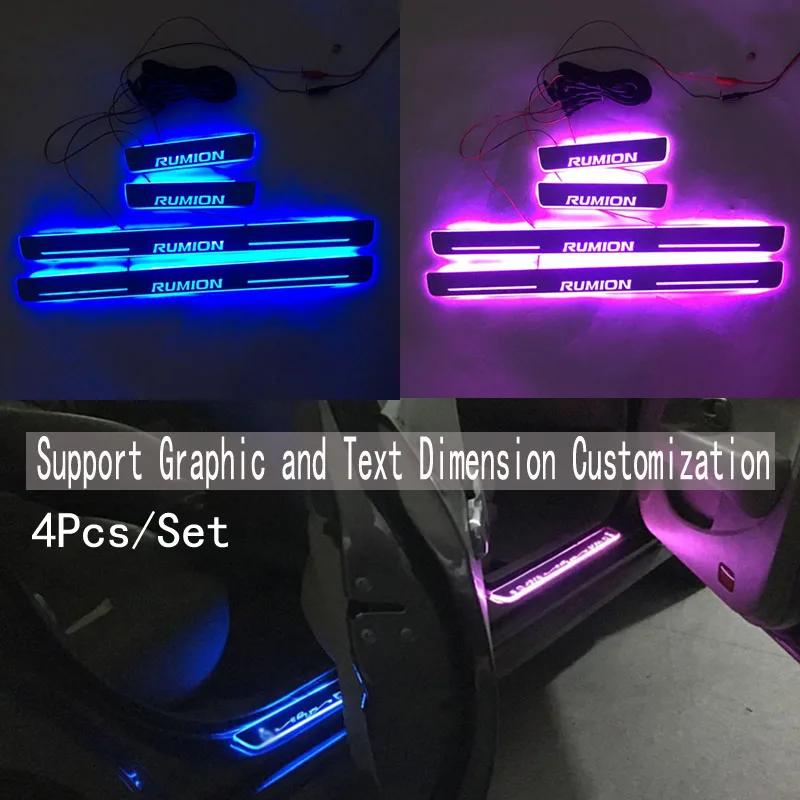 Applicable to RUMION Streaming colour LED Lamp Door sills Welcome Pedal/Dynamic Lighting Vehicle Threshold For Toyota Rumion
Applicable to RUMION Streaming colour LED Lamp Door sills Welcome Pedal/Dynamic Lighting Vehicle Threshold For Toyota Rumion