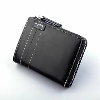 Classic men's wallet PU leather zipper purse mini clutch bag credit card holder card package 
Classic men's wallet PU leather zipper purse mini clutch bag credit card holder card package