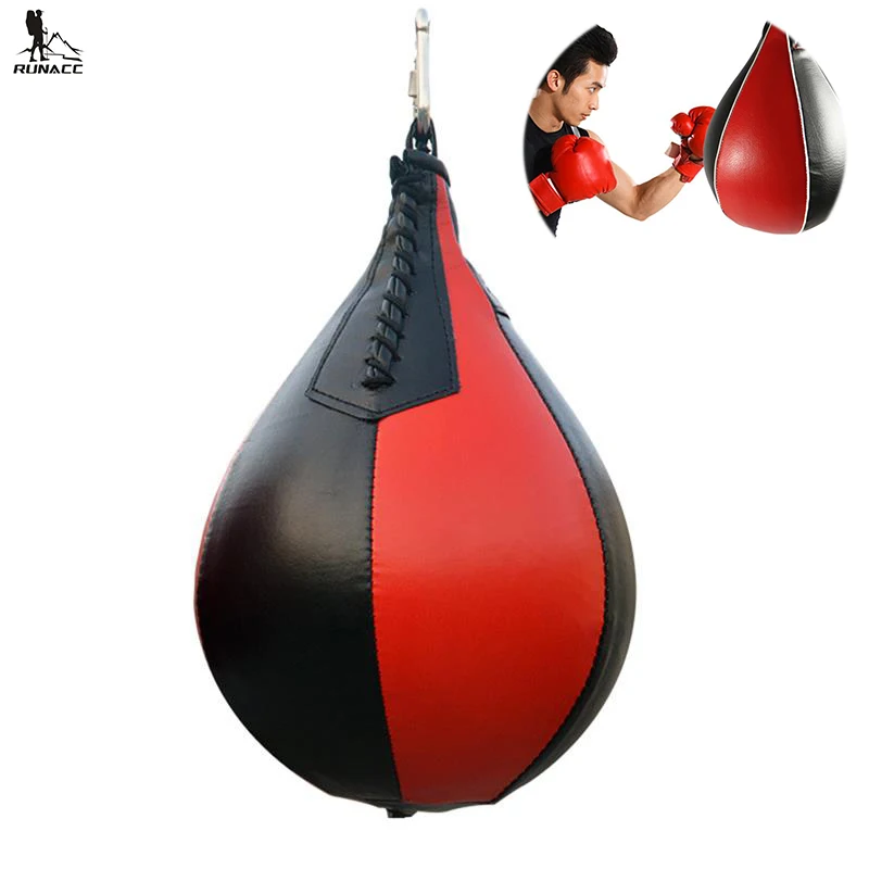 RUNACC PU Shape PU Boxing Pear Swivel Punch Bag Punching Exercise Speedball Speed bag Punch Fitness Training Ball Black and Red
RUNACC PU Shape PU Boxing Pear Swivel Punch Bag Punching Exercise Speedball Speed bag Punch Fitness Training Ball Black and Red