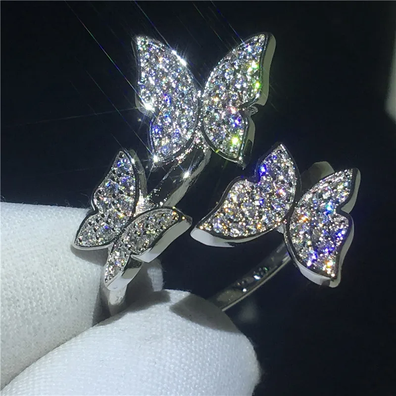 charming Butterfly ring Jewelry 925 Sterling silver AAAAA Cubic Zirconia Party Wedding Band Rings for women Finger Jewelry
charming Butterfly ring Jewelry 925 Sterling silver AAAAA Cubic Zirconia Party Wedding Band Rings for women Finger Jewelry