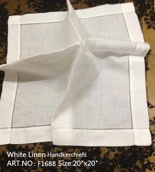 Set of 12 Fashion Handkerchiefs White Linen Table Napkins Hemstitched Border Dinner Napkins 20x20-inch
Set of 12 Fashion Handkerchiefs White Linen Table Napkins Hemstitched Border Dinner Napkins 20x20-inch