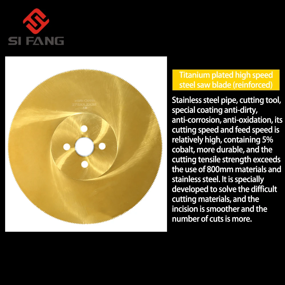 HSS M2 Circular Saw Blade 10" Cutting Disc for Metal Copper Iron Stainless Steel Pipe Bar300*2.0*32mm Yellow 1Pc
HSS M2 Circular Saw Blade 10" Cutting Disc for Metal Copper Iron Stainless Steel Pipe Bar300*2.0*32mm Yellow 1Pc
