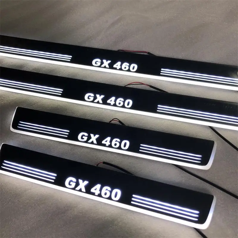 LED DOOR SILL PLATE LIGHTS moving door scuff Nerf Bar Running Boards entry guards cover for GX460 2014-2017 door plate
LED DOOR SILL PLATE LIGHTS moving door scuff Nerf Bar Running Boards entry guards cover for GX460 2014-2017 door plate
