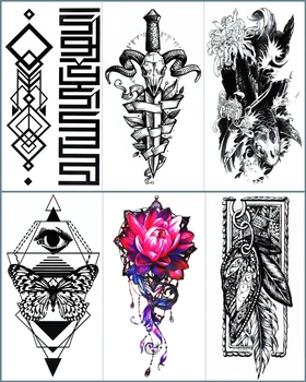 Nu-TATY Goat feather Temporary Tattoo Body Art, 11.5*21cm Flash Tattoo Stickers, Waterproof Fake Tatoo Henna
Nu-TATY Goat feather Temporary Tattoo Body Art, 11.5*21cm Flash Tattoo Stickers, Waterproof Fake Tatoo Henna