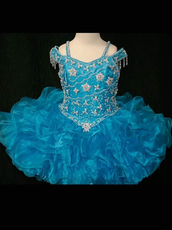 New Ball Gown Flower Girl Dresses With Off The Shoulder Beaded Ruffles Organza Short Pageant Dresses For Girls Zipper Up
New Ball Gown Flower Girl Dresses With Off The Shoulder Beaded Ruffles Organza Short Pageant Dresses For Girls Zipper Up