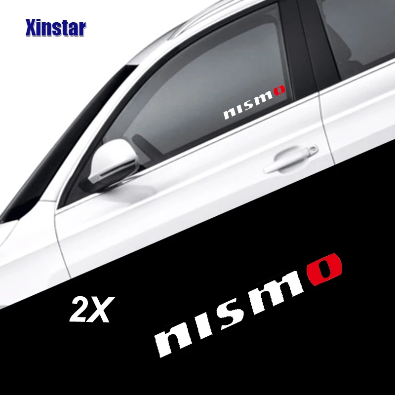 Наклейка на автомобиль nismo 2 шт. для Nissan Tiida Sunny QASHQAI MARCH LIVINA TEANA X-TRAI | Автомобили и
