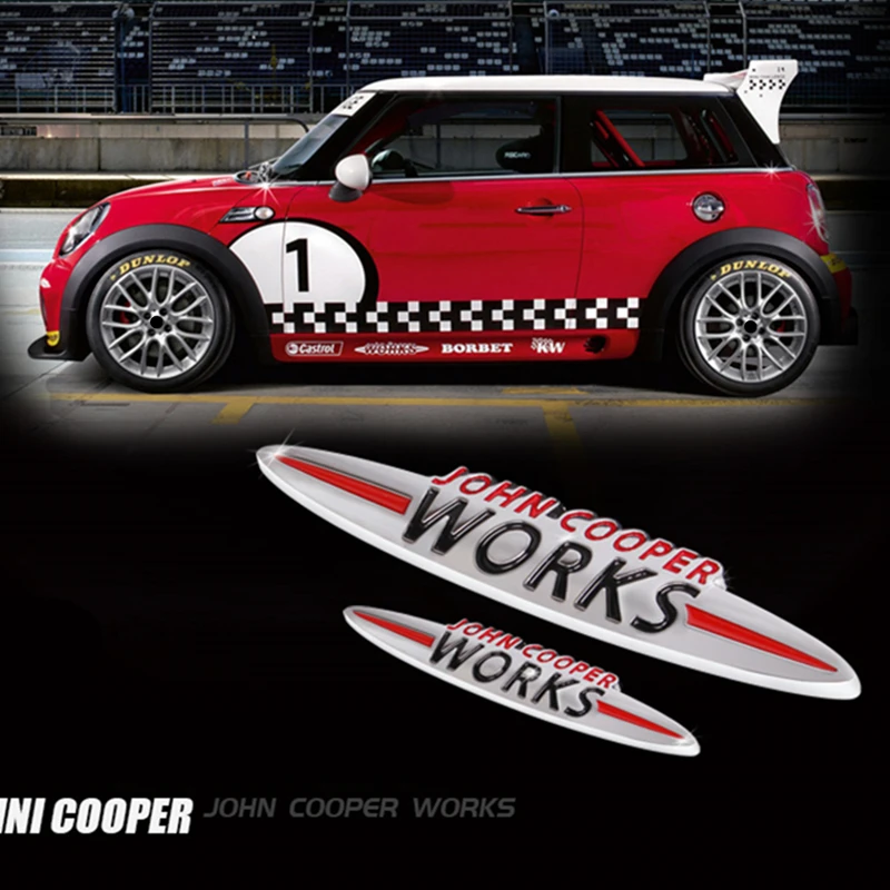 Mini Cooper John Cooper Works metal badge emblème One Cooper S D COUNTRYMAN JCW 4