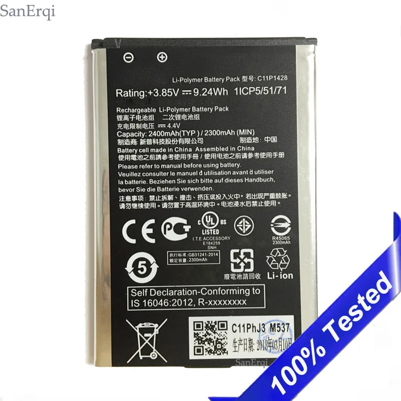 C11P1428 For Asus ZE500kl Battery Zenfone 2 Laser Z00ED ZE500KG Batterie Bateria 2400mAh SanErqi
C11P1428 For Asus ZE500kl Battery Zenfone 2 Laser Z00ED ZE500KG Batterie Bateria 2400mAh SanErqi