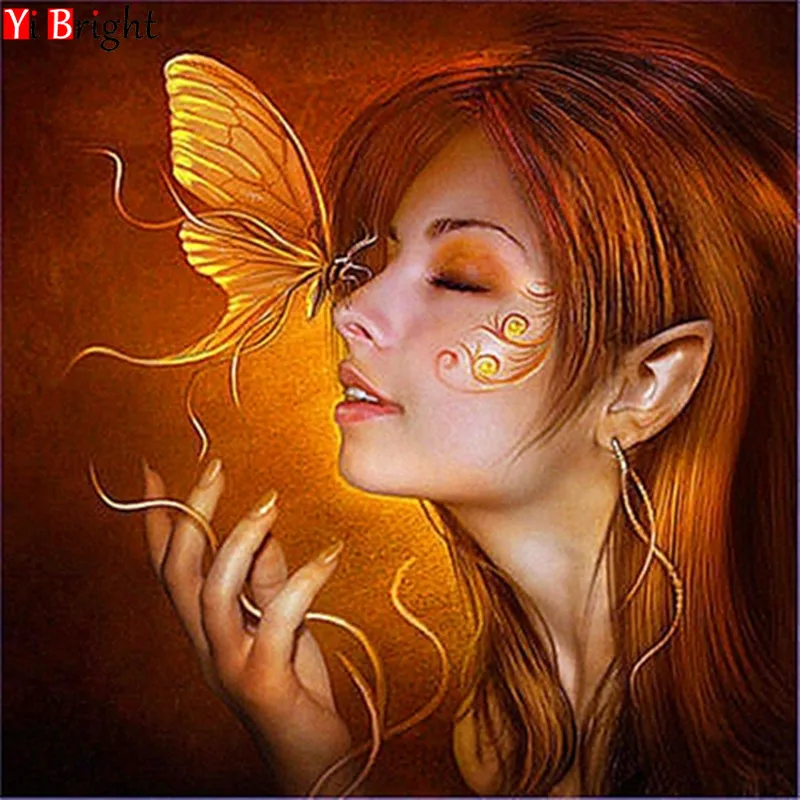 Full Embroidery Needlework 5D Diamond Painting Butterfly Fairy Mosaic Resin Diamond KIts Cross Stitch Fashion Decor Crafts XY1
Full Embroidery Needlework 5D Diamond Painting Butterfly Fairy Mosaic Resin Diamond KIts Cross Stitch Fashion Decor Crafts XY1