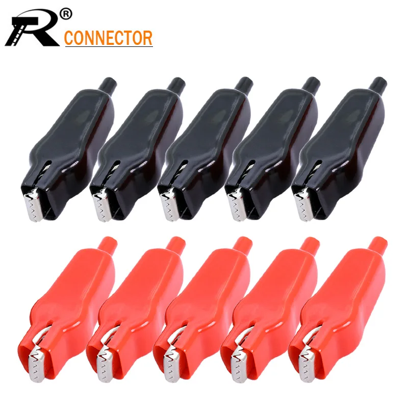 2 PCS Sheathed Alligator Clips Electrical DIY Test Leads Alligator Double-Ended Crocodile Clips Roach Electrical Jumper Wire
2 PCS Sheathed Alligator Clips Electrical DIY Test Leads Alligator Double-Ended Crocodile Clips Roach Electrical Jumper Wire