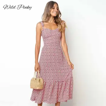 WildPinky 2020 Floral Print Ruffles Mid Summer Dress Women Casual Twist Party Dress Strapless Beach Princess Long Dress Vestidos
WildPinky 2020 Floral Print Ruffles Mid Summer Dress Women Casual Twist Party Dress Strapless Beach Princess Long Dress Vestidos