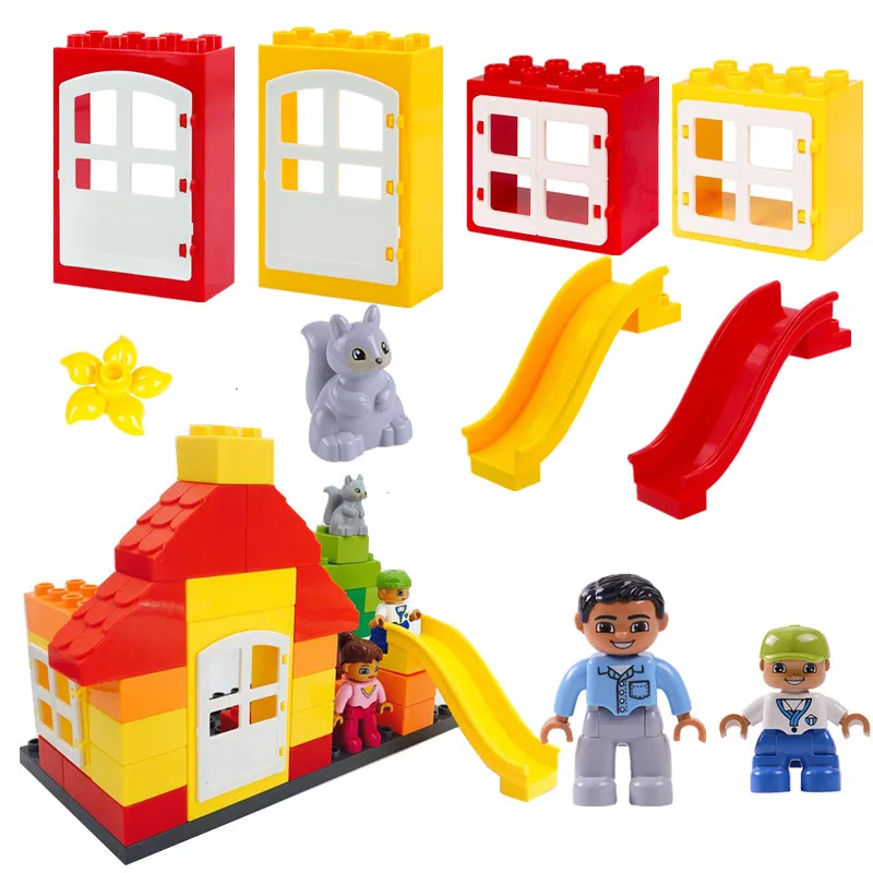 Building Blocks American Courtyard Diy Play Bricks Parts Duploed Toys for Baby Christmas Gifts
Building Blocks American Courtyard Diy Play Bricks Parts Duploed Toys for Baby Christmas Gifts