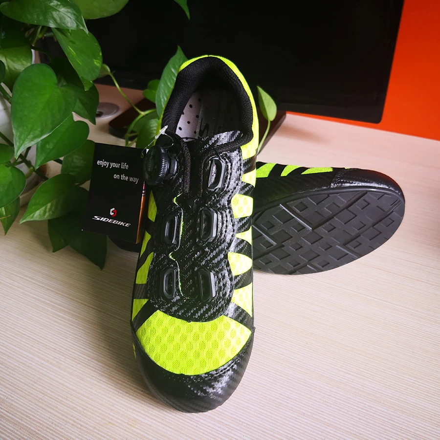 SIDEBIKE 2019 New Cycling Shoes Road Sneaker Outdoor Professional Road Shoes Bicycle Shoes Non-Slip No-Lock Road man Bike Shoes