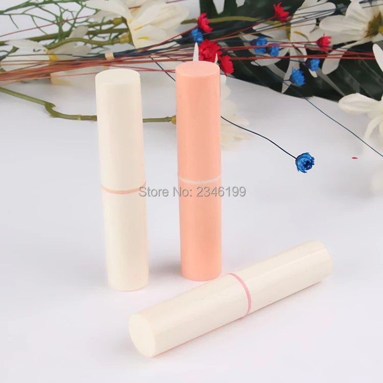 Lipstick Tube Empty Lip Balm Tube White Pink Lipstick Container Orange Empty Lipbalm Packaging Empty Cosmetic Container