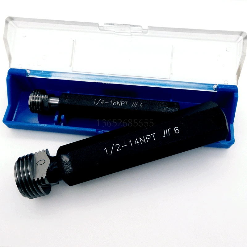 Threaded Plug Gauge Inner Teeth Go/No Go Gage American Taper Pipe Thread NPT1/4-18 3/4 1/2-14 Gauge
Threaded Plug Gauge Inner Teeth Go/No Go Gage American Taper Pipe Thread NPT1/4-18 3/4 1/2-14 Gauge