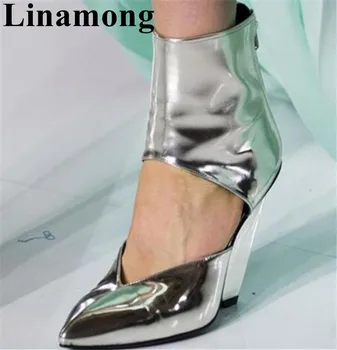 Summer And Spring Silver Hollow Pointed Toe Shoes Wedges High Heel Rear Zipper Ankle Women Boots Hottest Women Shoes
Summer And Spring Silver Hollow Pointed Toe Shoes Wedges High Heel Rear Zipper Ankle Women Boots Hottest Women Shoes