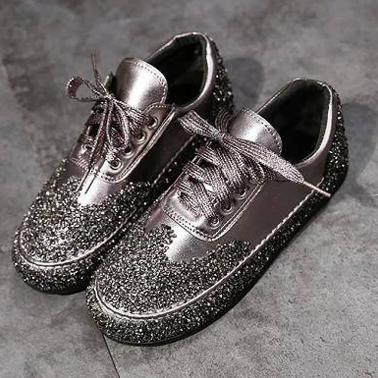 Woomen Flats Causal Thin Shoes Crystal-stud Bling Moccasin Lace-up Comfortable Sneakers Endure Outdoor Round Toe Loafers Sequine
Woomen Flats Causal Thin Shoes Crystal-stud Bling Moccasin Lace-up Comfortable Sneakers Endure Outdoor Round Toe Loafers Sequine