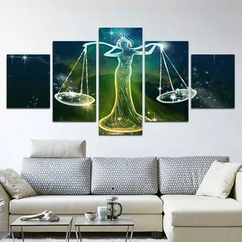 HD Picture 5 panels printed canvas Zodiac Libra Abstract Wall Art Canvas Poster For Living Room Home Decoration
HD Picture 5 panels printed canvas Zodiac Libra Abstract Wall Art Canvas Poster For Living Room Home Decoration