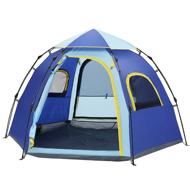 New outdoor automatic tent 5-8 people hexagonal leisure yurt family camping supplies
New outdoor automatic tent 5-8 people hexagonal leisure yurt family camping supplies