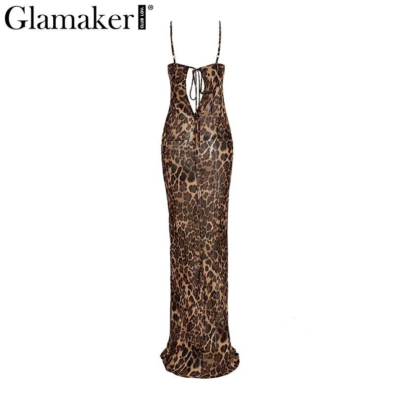 Glamaker Leopard print sexy women long dress Bodycon strap christmas winter dress Elegant backless maxi party vintage dress 2018 HTB18MXcAsyYBuNkSnfoq6AWgVXal - Glamaker Leopard print sexy women long dress Bodycon strap christmas winter dress Elegant backless maxi party vintage dress 2018