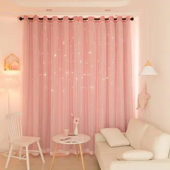 2019 New Hollow Stars Tulle Curtains Living Room Bedroom Shading Window Curtain Dream Princess Wind Floating Blackout Curtains
2019 New Hollow Stars Tulle Curtains Living Room Bedroom Shading Window Curtain Dream Princess Wind Floating Blackout Curtains