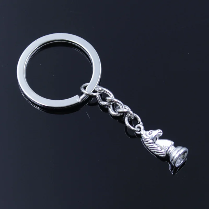 new fashion men 30mm keychain DIY metal holder chain vintage chess knight pawn bishop king queen rook silver pendant Gift
new fashion men 30mm keychain DIY metal holder chain vintage chess knight pawn bishop king queen rook silver pendant Gift
