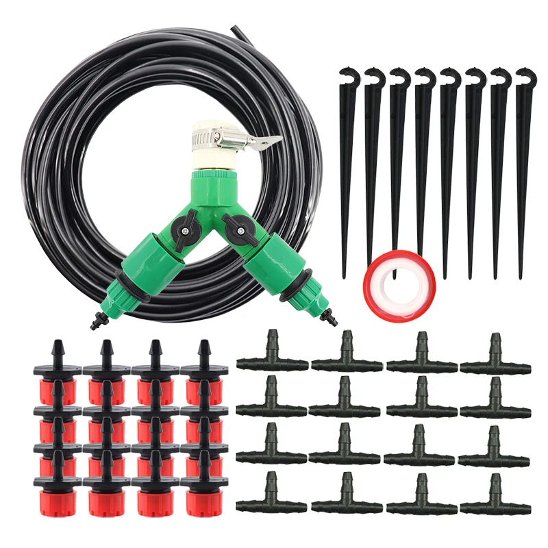 Garden 30 pots of watering plants kits Micro spray series Drip irrigation System 4/7mm Hose nozzle Adjustable Red Drippers
Garden 30 pots of watering plants kits Micro spray series Drip irrigation System 4/7mm Hose nozzle Adjustable Red Drippers