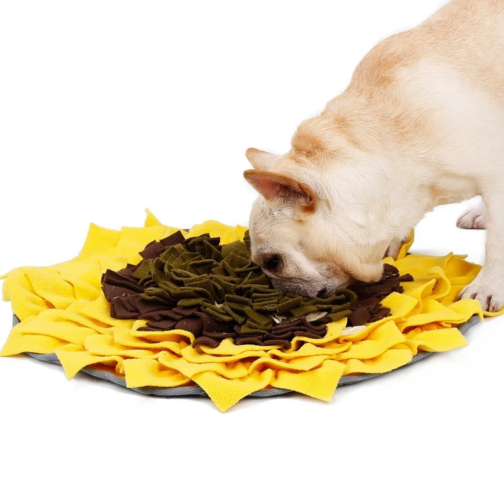 Sunflower Dog Sniffing Mat Pet Cat Puzzle Toys Funny Dog Training Blanket Food Feeding Mat Release Stress Dog Toy Sniffing Pad
Sunflower Dog Sniffing Mat Pet Cat Puzzle Toys Funny Dog Training Blanket Food Feeding Mat Release Stress Dog Toy Sniffing Pad