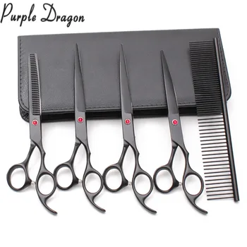 5Pcs 7" Purple Dragon Clippers for dog Comb Cutting Shears Grooming Thinning Scissors UP&Down Curved Shears Pets Scissors Z3103
5Pcs 7" Purple Dragon Clippers for dog Comb Cutting Shears Grooming Thinning Scissors UP&Down Curved Shears Pets Scissors Z3103