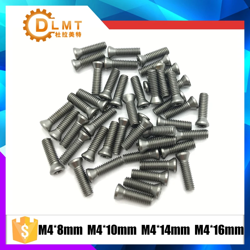 M4*8mm 9mm 10mm 12mm 14mm 16mm 50pcs Insert Torx Screw CNC Accessories Lathe Tool or Blade Cutter Bar
M4*8mm 9mm 10mm 12mm 14mm 16mm 50pcs Insert Torx Screw CNC Accessories Lathe Tool or Blade Cutter Bar