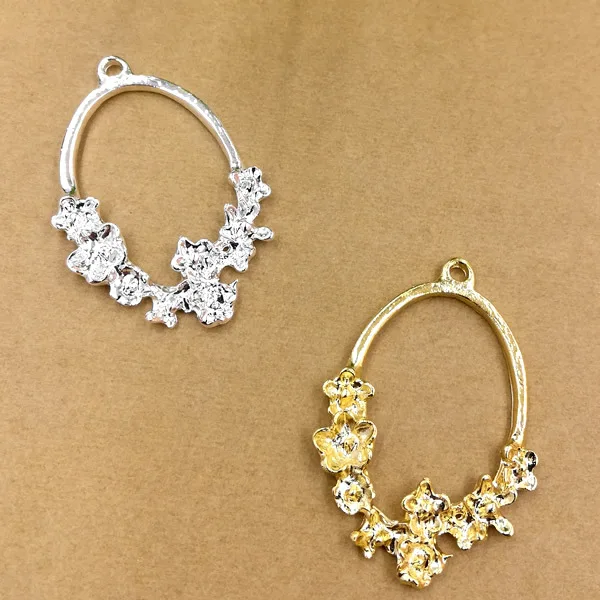 50pc 25*37mm Alloy Charms Silver/Gold color Flower Hanger Charm pendant for Wedding Jewelry Making DIY Handmade Craft wholesale
50pc 25*37mm Alloy Charms Silver/Gold color Flower Hanger Charm pendant for Wedding Jewelry Making DIY Handmade Craft wholesale