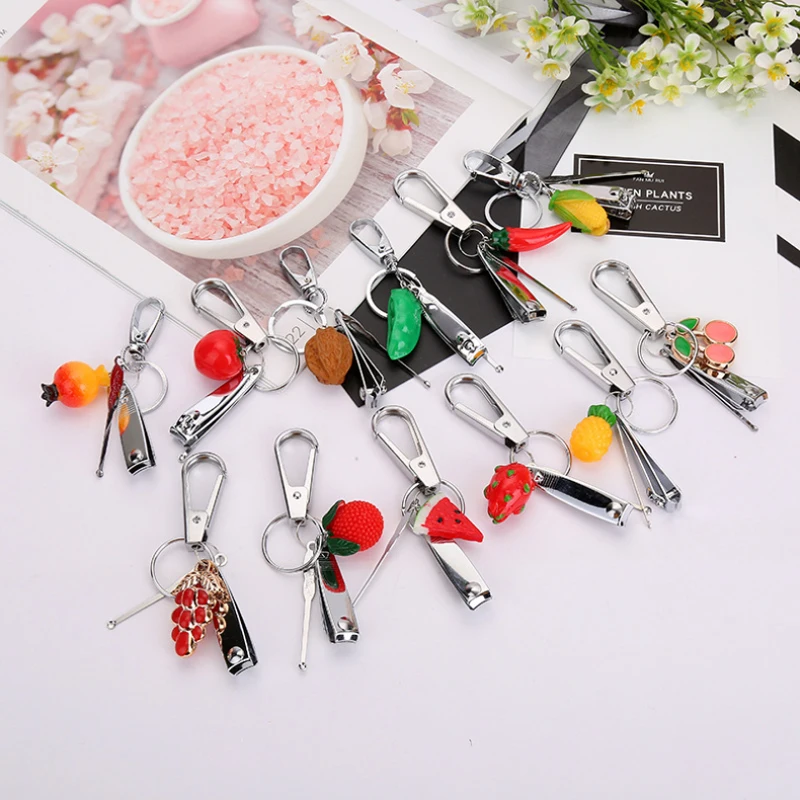 100pcs/lot Mixed Nail Clipper Keychain Ear Pick Keyring Mini Vegetable Key Ring Fruit Key Chains
100pcs/lot Mixed Nail Clipper Keychain Ear Pick Keyring Mini Vegetable Key Ring Fruit Key Chains
