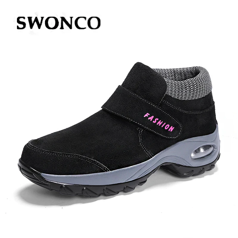 SWONCO Wedge Shoes Women Fashion Sneakers On Platform 2019 Autumn Casual Shoes Female Black Chunky Sneakers Slimming Lose Weight
SWONCO Wedge Shoes Women Fashion Sneakers On Platform 2019 Autumn Casual Shoes Female Black Chunky Sneakers Slimming Lose Weight