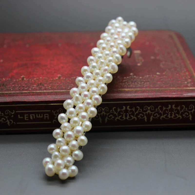 Natural Freshwater Pearl Barrettes Hairpin Handcrafted Real Pearl Hair Clip 3-4mm Nearround Genuine Pearl Lady Gift Hair Jewelry
Natural Freshwater Pearl Barrettes Hairpin Handcrafted Real Pearl Hair Clip 3-4mm Nearround Genuine Pearl Lady Gift Hair Jewelry