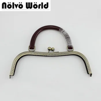 1-2pcs 26X19cm Antique Tone Sewing Purse Kiss Metal Frame,Wood handle Kiss Clasp handbag bag Metal Frames
1-2pcs 26X19cm Antique Tone Sewing Purse Kiss Metal Frame,Wood handle Kiss Clasp handbag bag Metal Frames