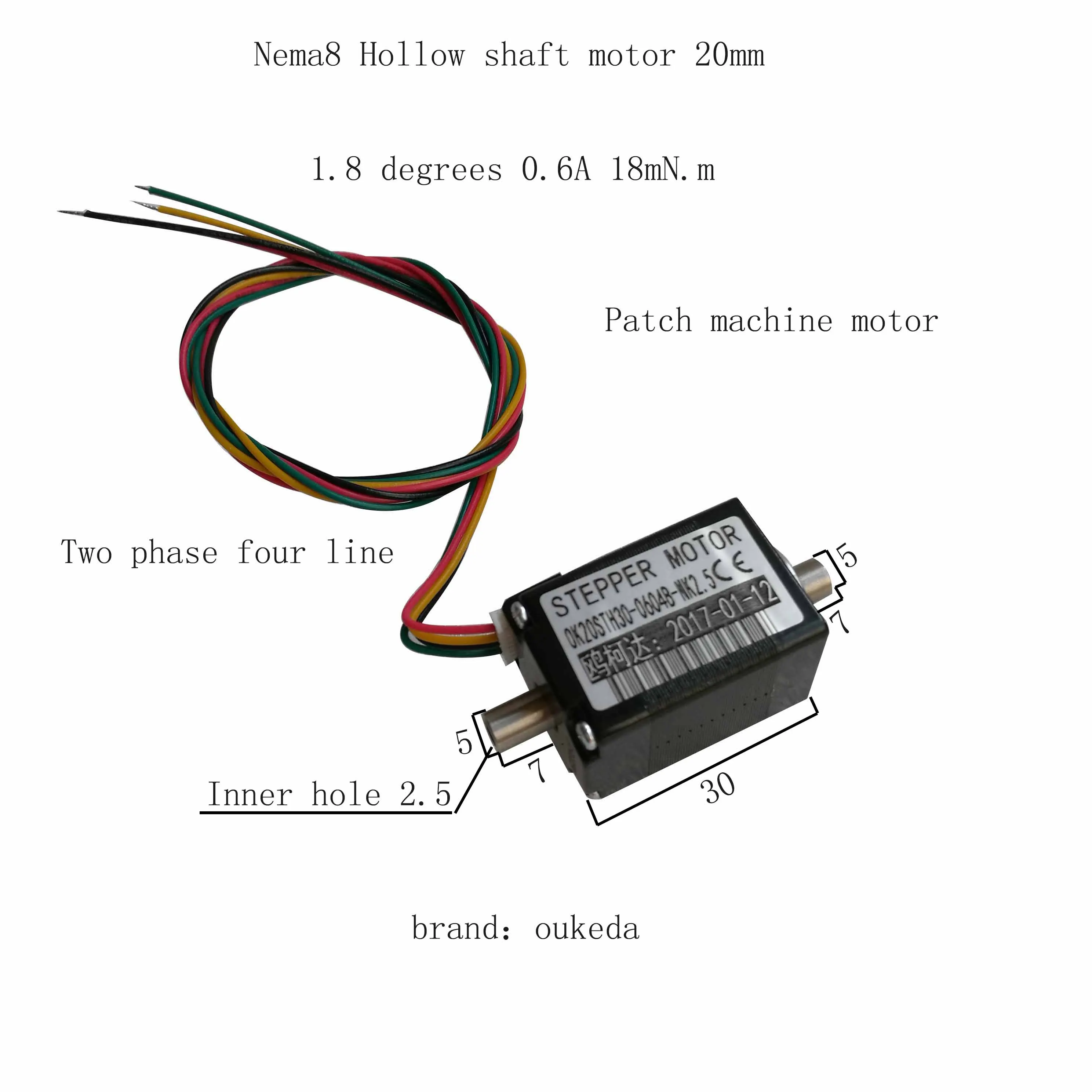 20 Hollow motor Miniature Hollow shaft motor aperture 2.5 hollow shaft stepper motor placement Machine motor
20 Hollow motor Miniature Hollow shaft motor aperture 2.5 hollow shaft stepper motor placement Machine motor