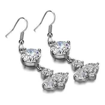 Fashion and elegant lady long silver earrings Real Pure 925 Sterling Silver Jewelry Luxury Zirconia Earrings Women birthday gift
Fashion and elegant lady long silver earrings Real Pure 925 Sterling Silver Jewelry Luxury Zirconia Earrings Women birthday gift