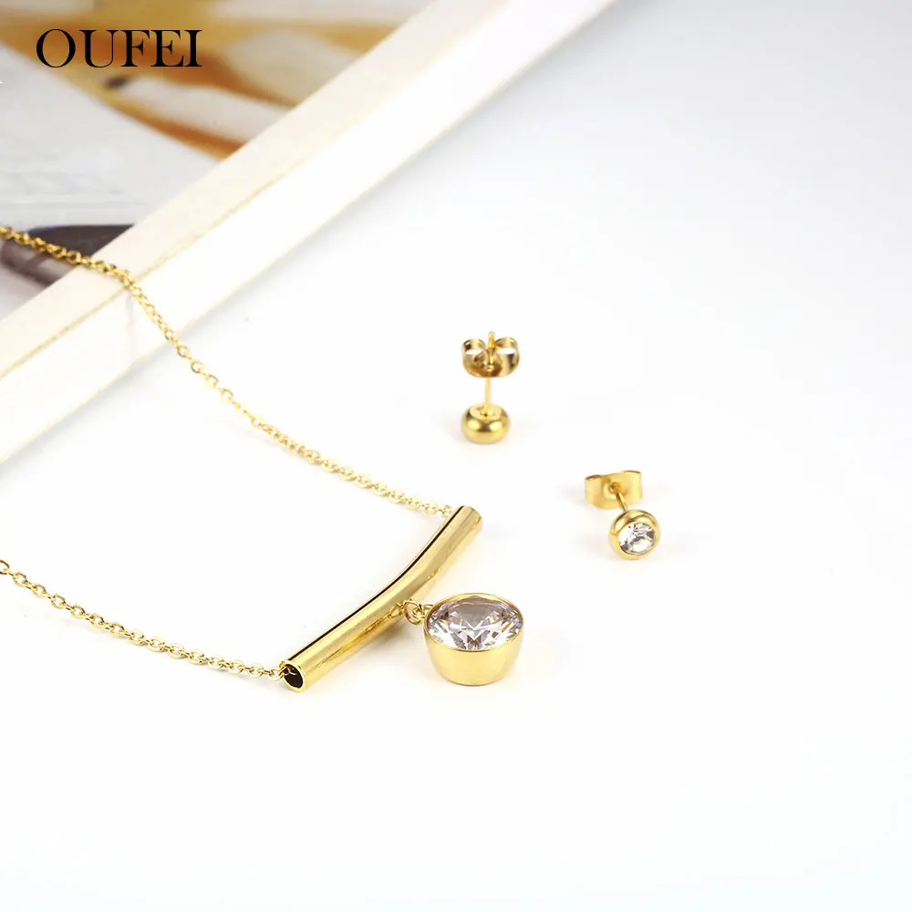 OUFEI Stainless Steel Jewelry Woman Vogue 2019 For Lovers Necklace And Earring Set Gifts For Women Jewelry Accessories
OUFEI Stainless Steel Jewelry Woman Vogue 2019 For Lovers Necklace And Earring Set Gifts For Women Jewelry Accessories