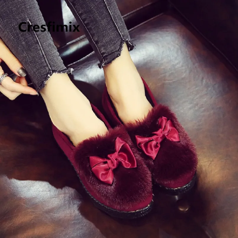 Cresfimix women fashion autumn & winter warm short ankle shoes lady cute comfortable bow tie shoes vrouwen platte schoenen a3570
Cresfimix women fashion autumn & winter warm short ankle shoes lady cute comfortable bow tie shoes vrouwen platte schoenen a3570