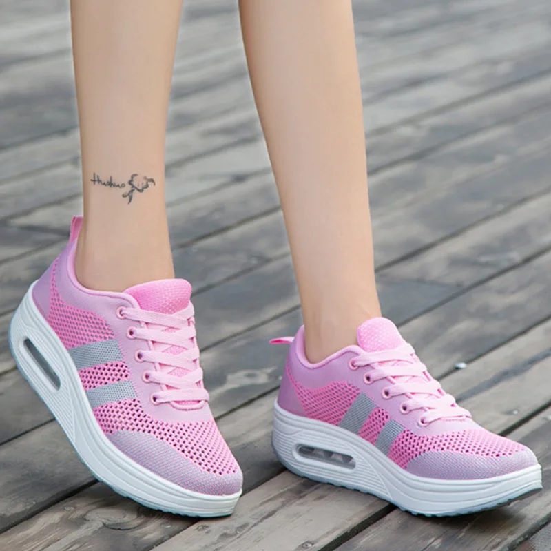 Mesh Women Vulcanize Shoes Breathable Walking Shoes Korean Version Creepers Platform Shoes Sneakers Air Cushion Women Shoes
Mesh Women Vulcanize Shoes Breathable Walking Shoes Korean Version Creepers Platform Shoes Sneakers Air Cushion Women Shoes