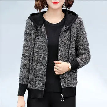 2019 Cardigan Women Sweaters Autumn Winter Warm Cashmere Wool Zipper Cardigan Sweaters women Casual Knitwear Hooded Jacket Coats
2019 Cardigan Women Sweaters Autumn Winter Warm Cashmere Wool Zipper Cardigan Sweaters women Casual Knitwear Hooded Jacket Coats